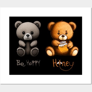 Plush Bears - Be Happy, Honey. Posters and Art